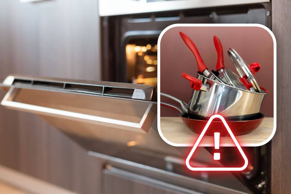 Conservare padelle e pentole in forno è dannoso per la salute